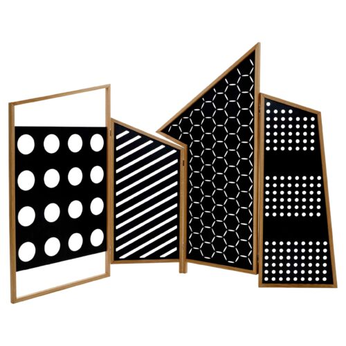Opto Folding Screen Black Lacquered by Colรฉ Italia 1