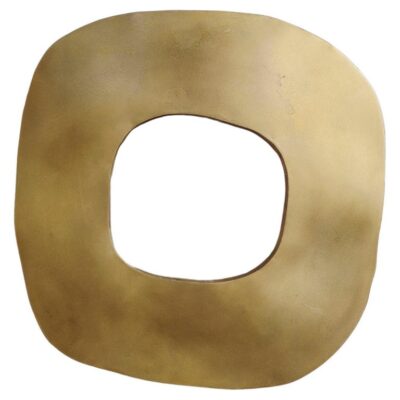 Freeform Brass Mirror by Lukasz Friedrich