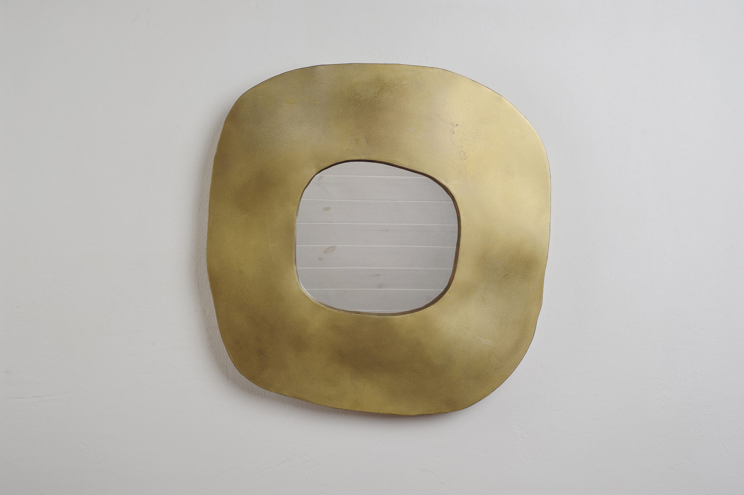 Freeform Brass Mirror by Lukasz Friedrich 2