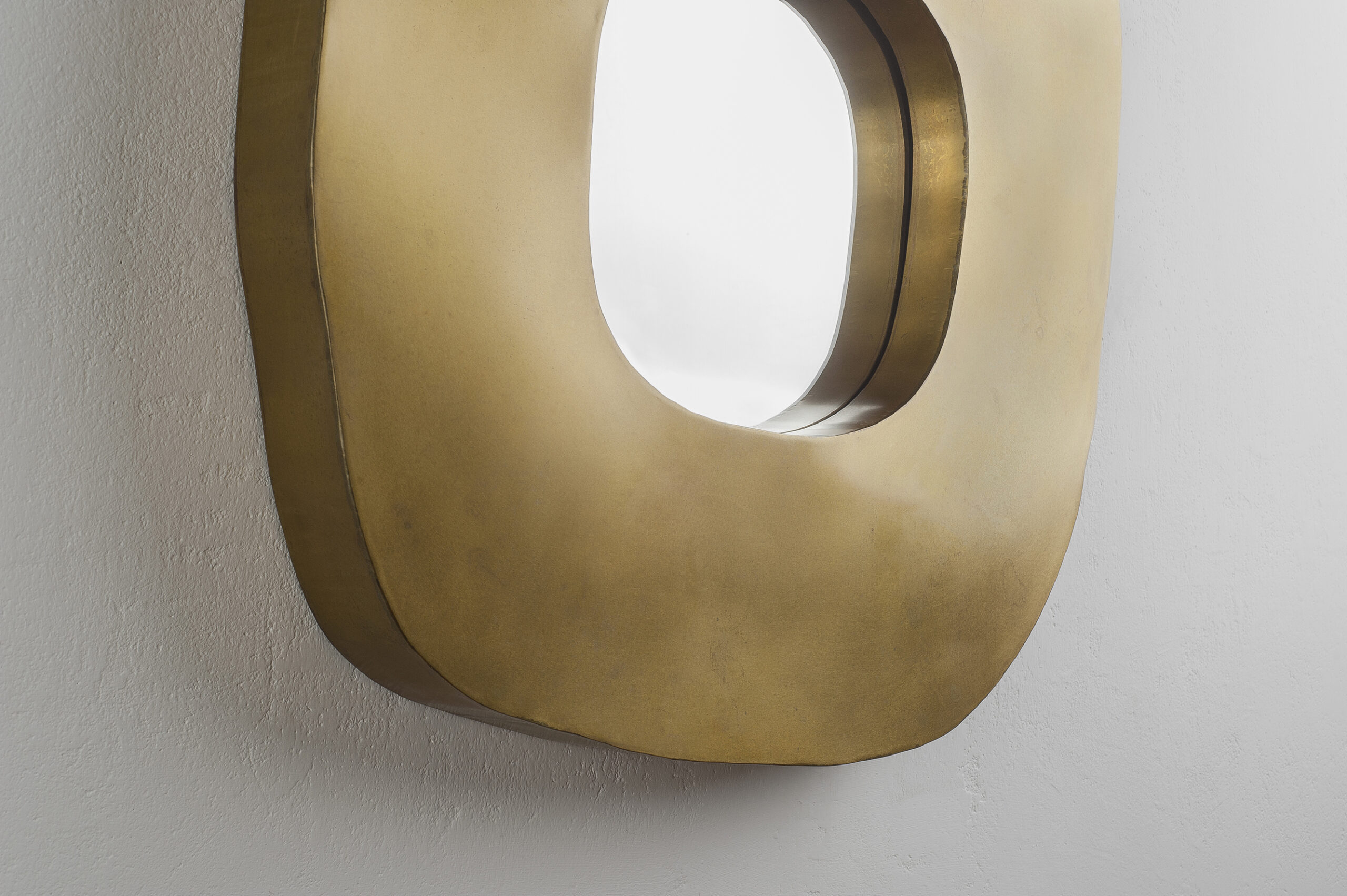 Freeform Brass Mirror by Lukasz Friedrich 3