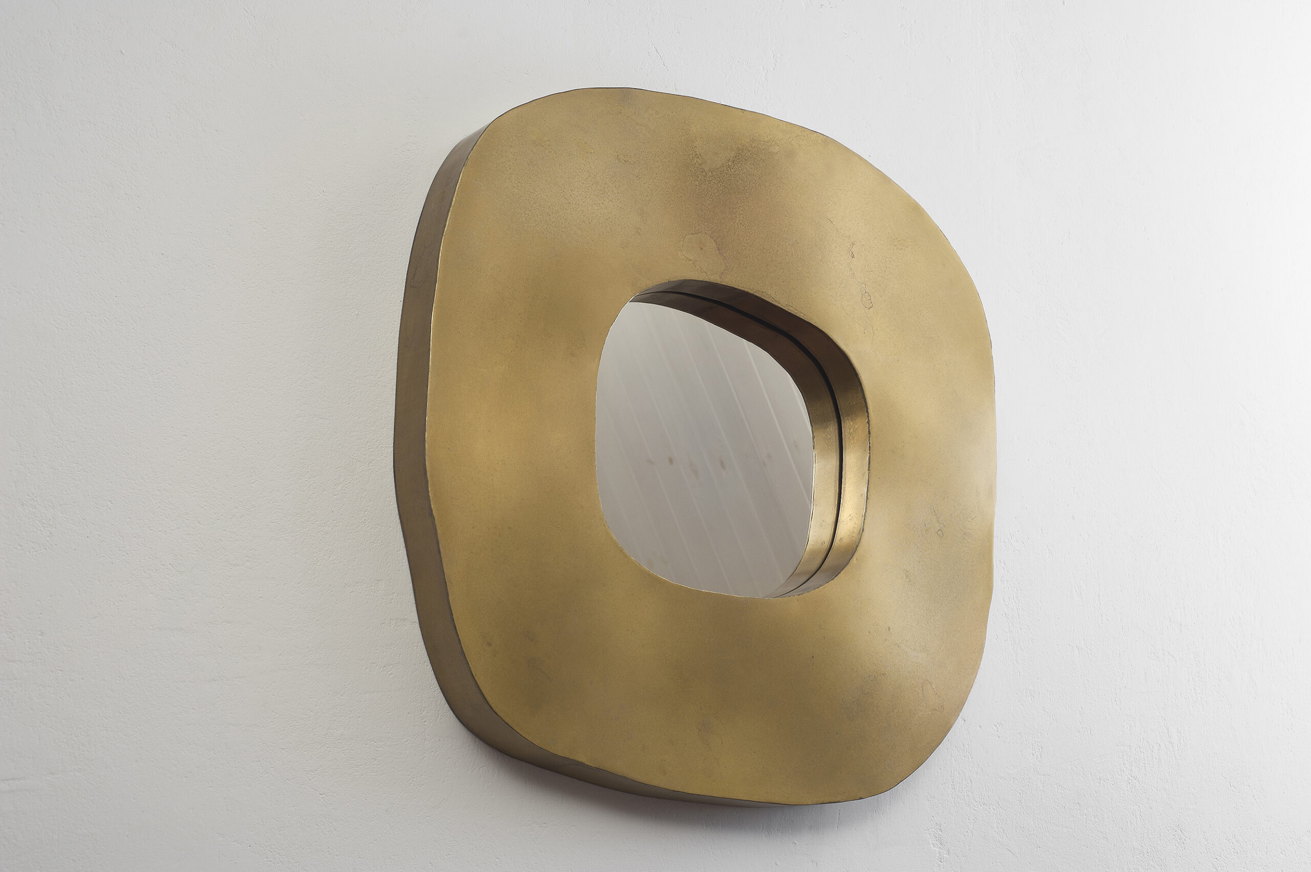 Freeform Brass Mirror by Lukasz Friedrich 4