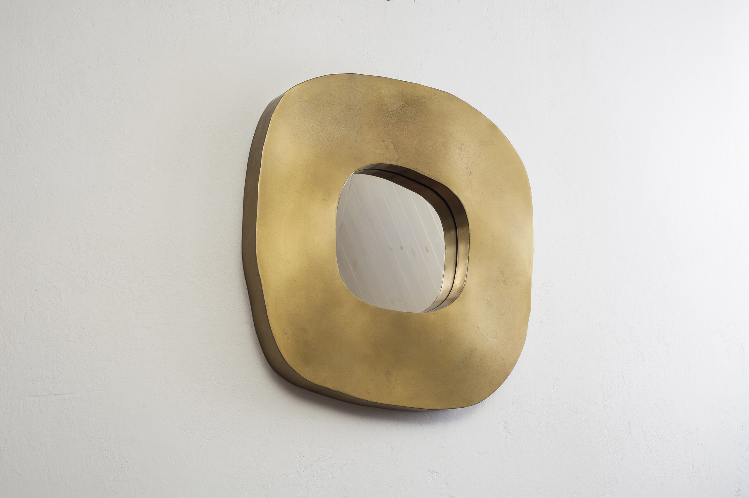 Freeform Brass Mirror by Lukasz Friedrich 5