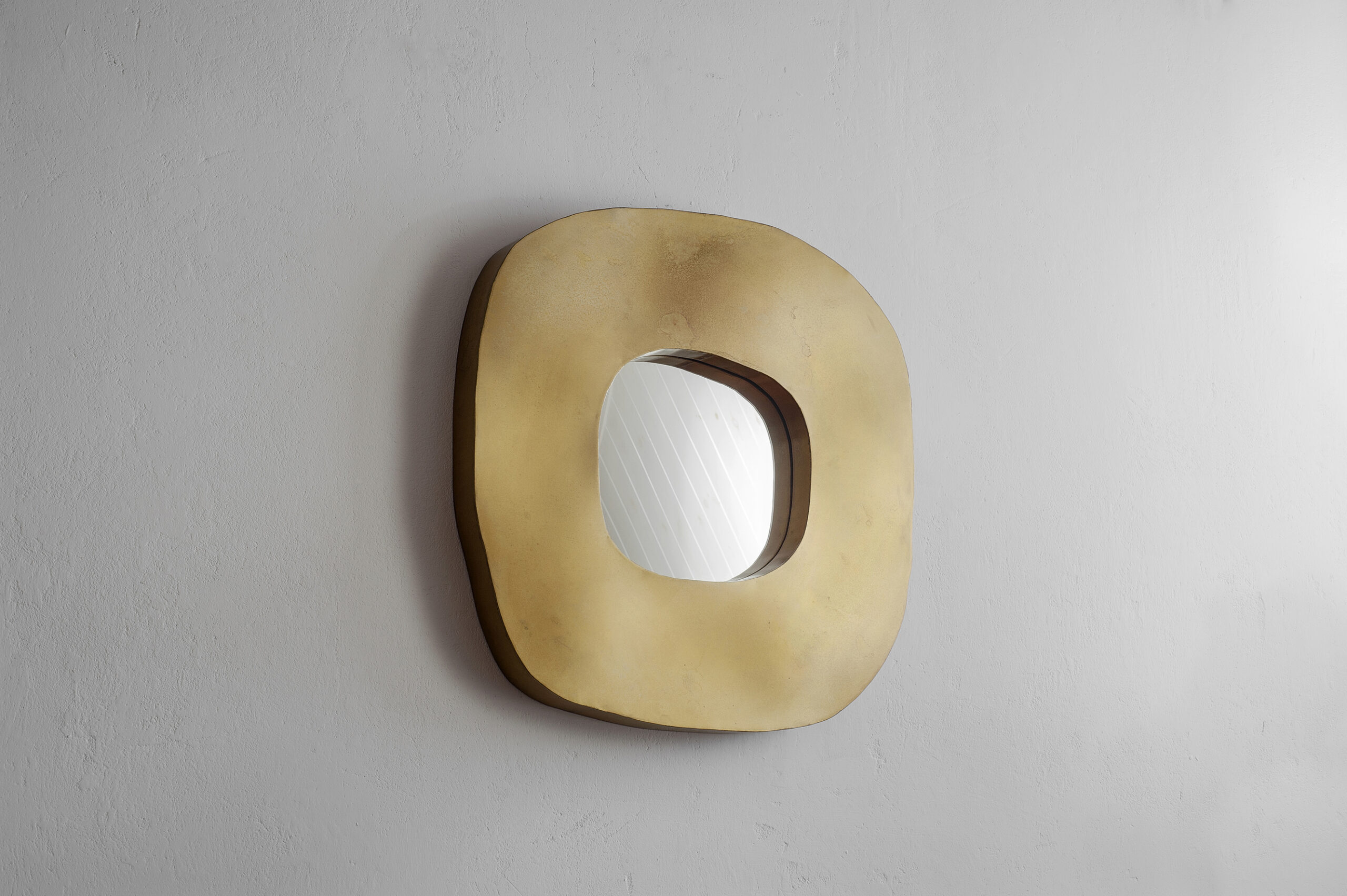 Freeform Brass Mirror by Lukasz Friedrich 6