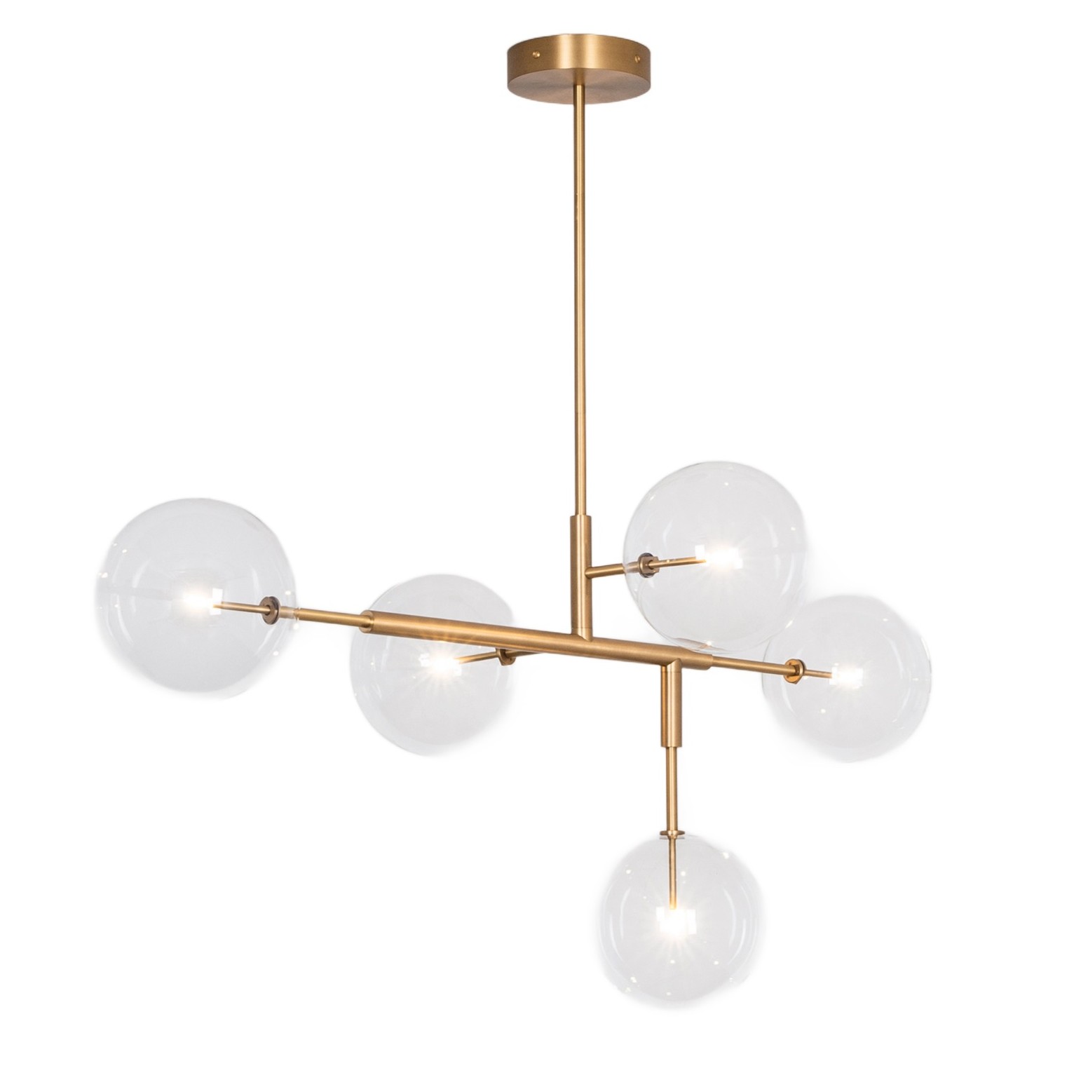 Axis Brass Pendant Light by Schwung 1