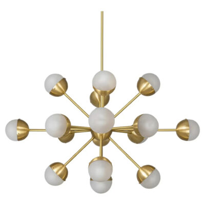 Molecule Spark Oval 17 Chandelier by Schwung