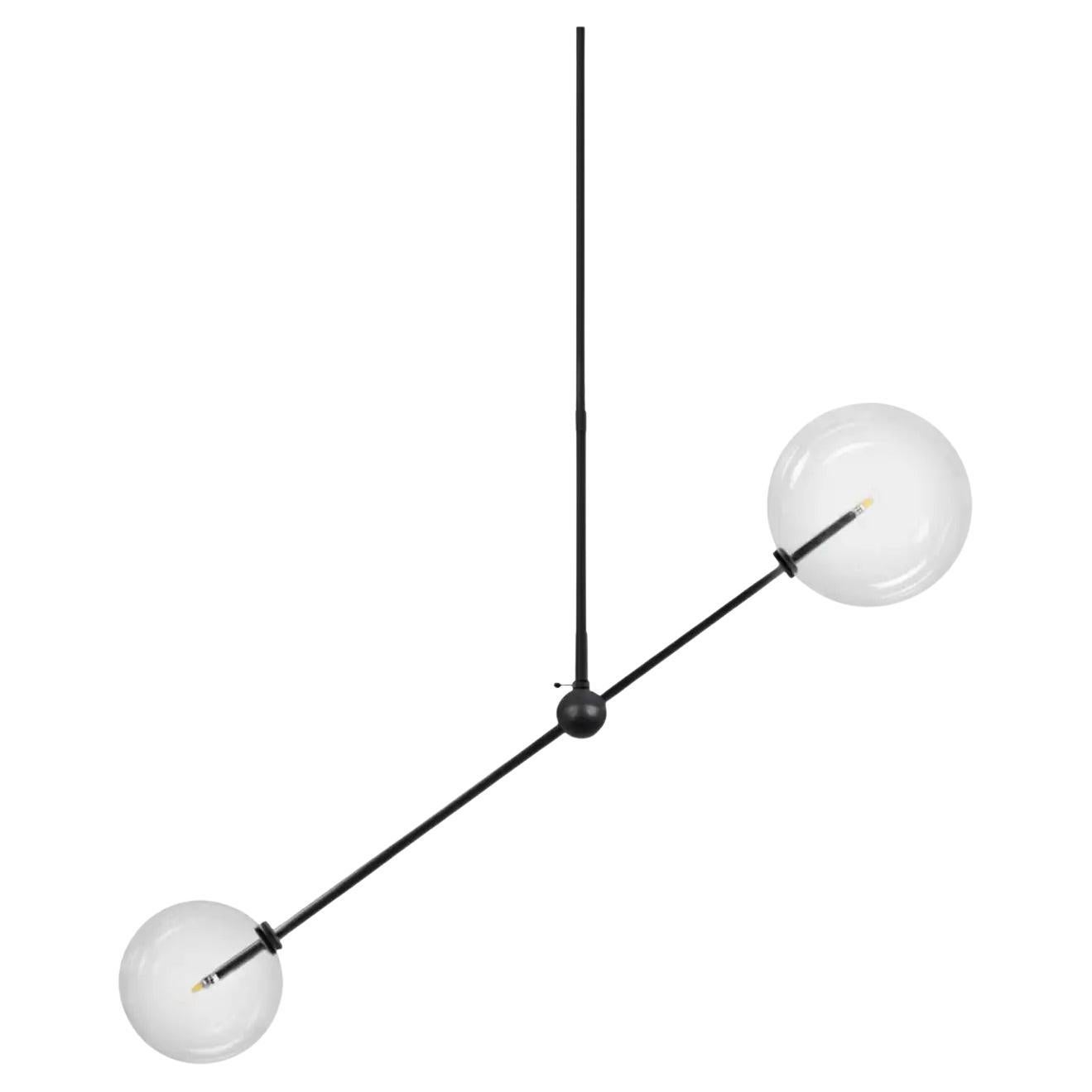 Balance Black Gunmetal Chandelier by Schwung 1