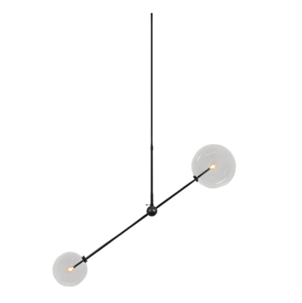 Balance Black Gunmetal Chandelier by Schwung 1