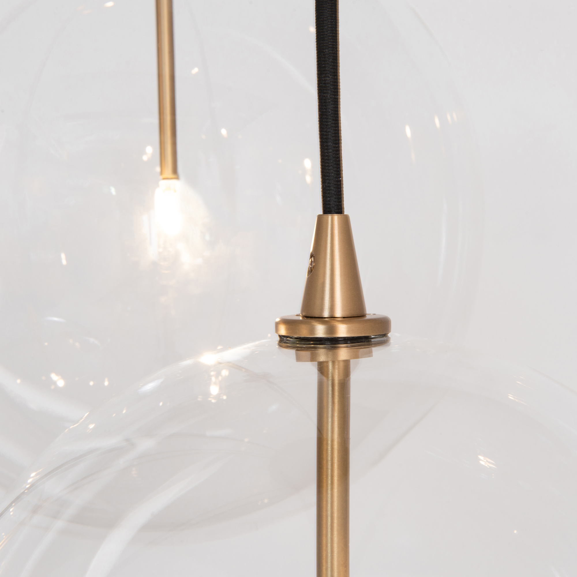 Cluster 5 Mix Polished Nickel Chandelier by Schwung 6