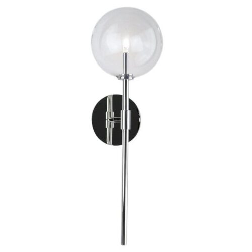Dawn Single Polished Nickel Wall Sconce by Schwung 1