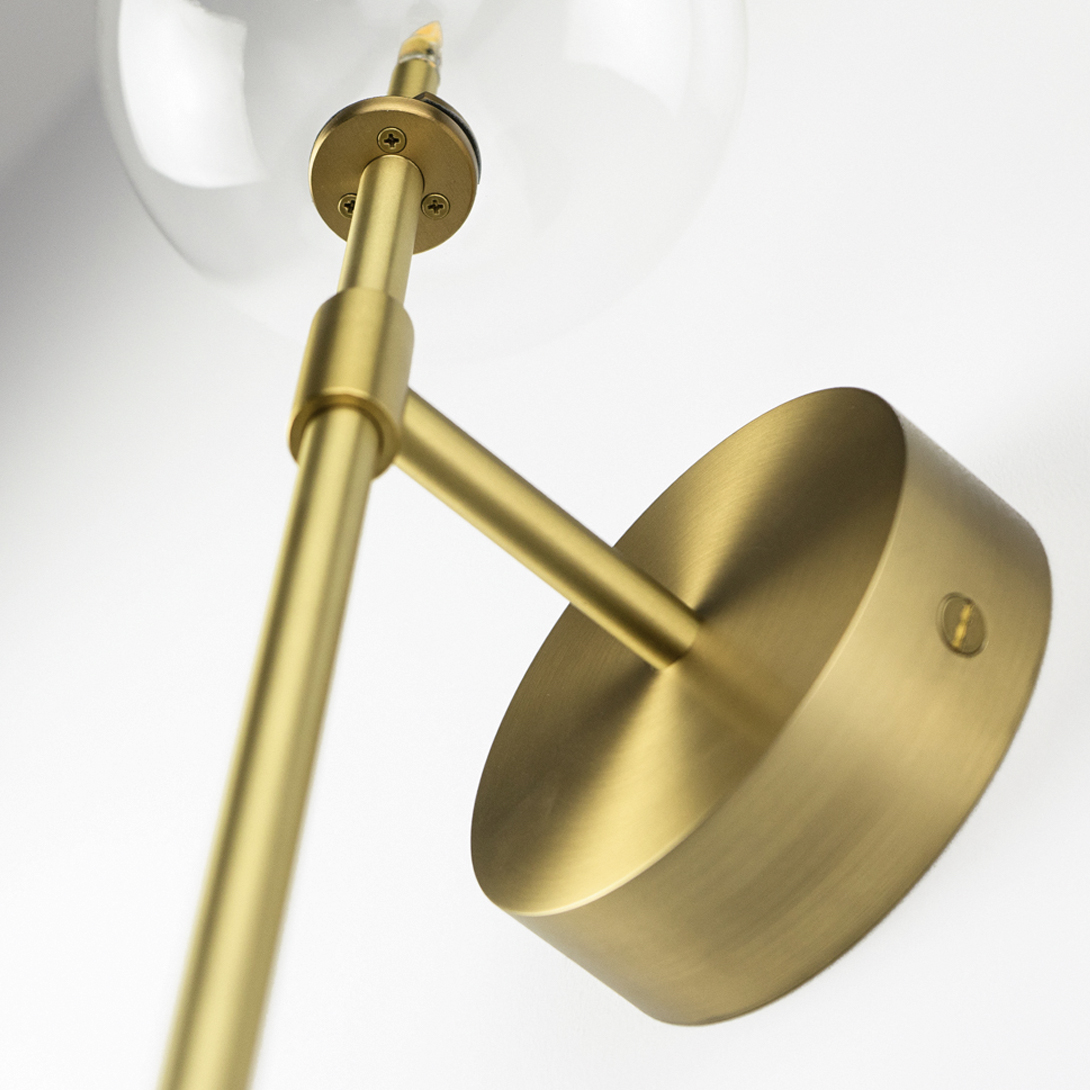 Dawn Single Polished Nickel Wall Sconce by Schwung 7