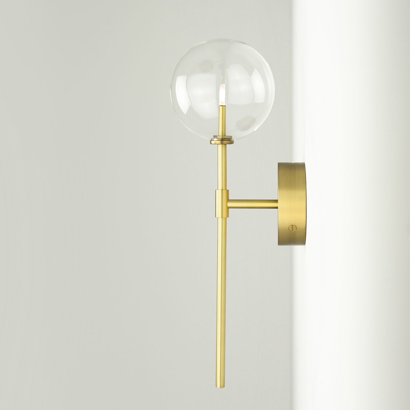 Dawn Single Polished Nickel Wall Sconce by Schwung 8