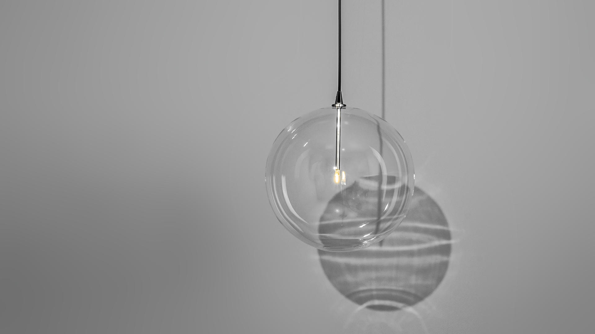 Glass Globe 35 Pendant Light by Schwung 4