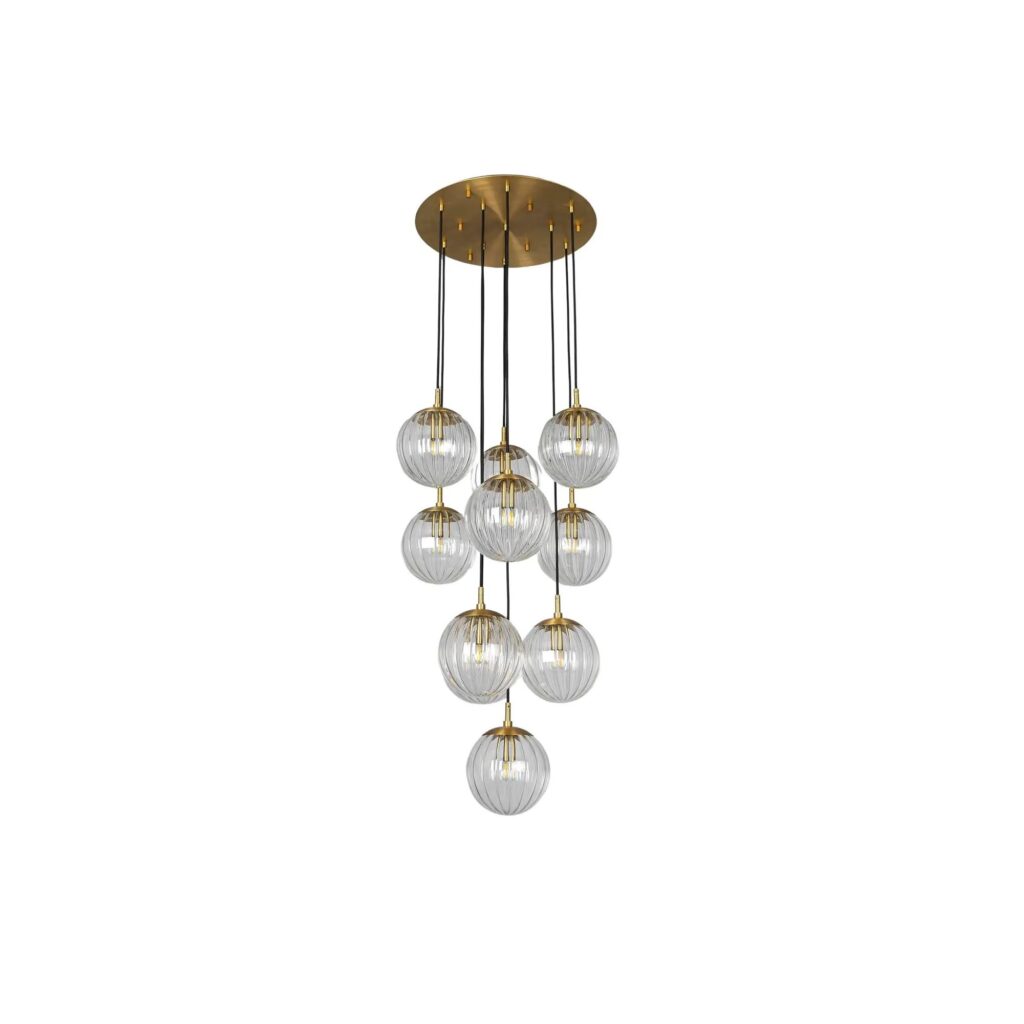 Globe Cluster 10 Chandelier by Schwung 1