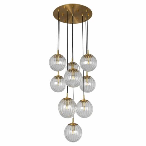 Globe Cluster 10 Chandelier by Schwung 1