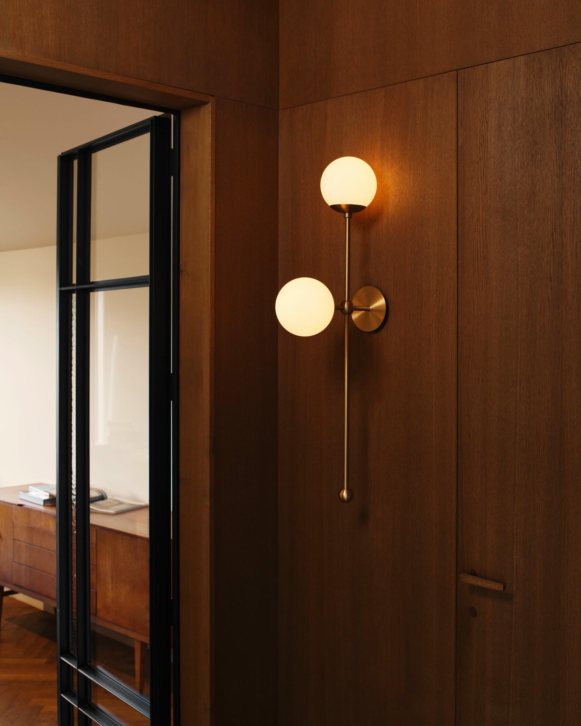 Globe Dual Wall Sconce by Schwung 3