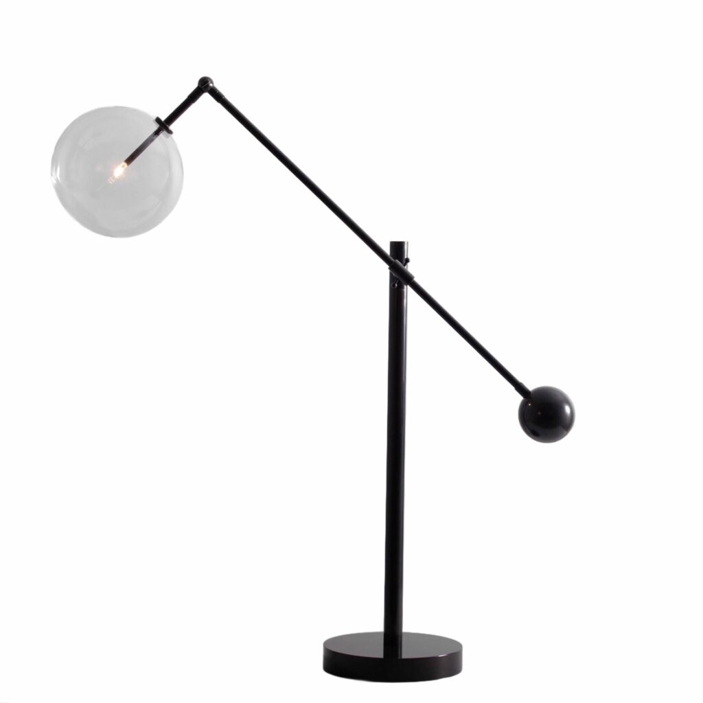 Milan 1 Arm Black Gunmetal Floor Lamp by Schwung 1