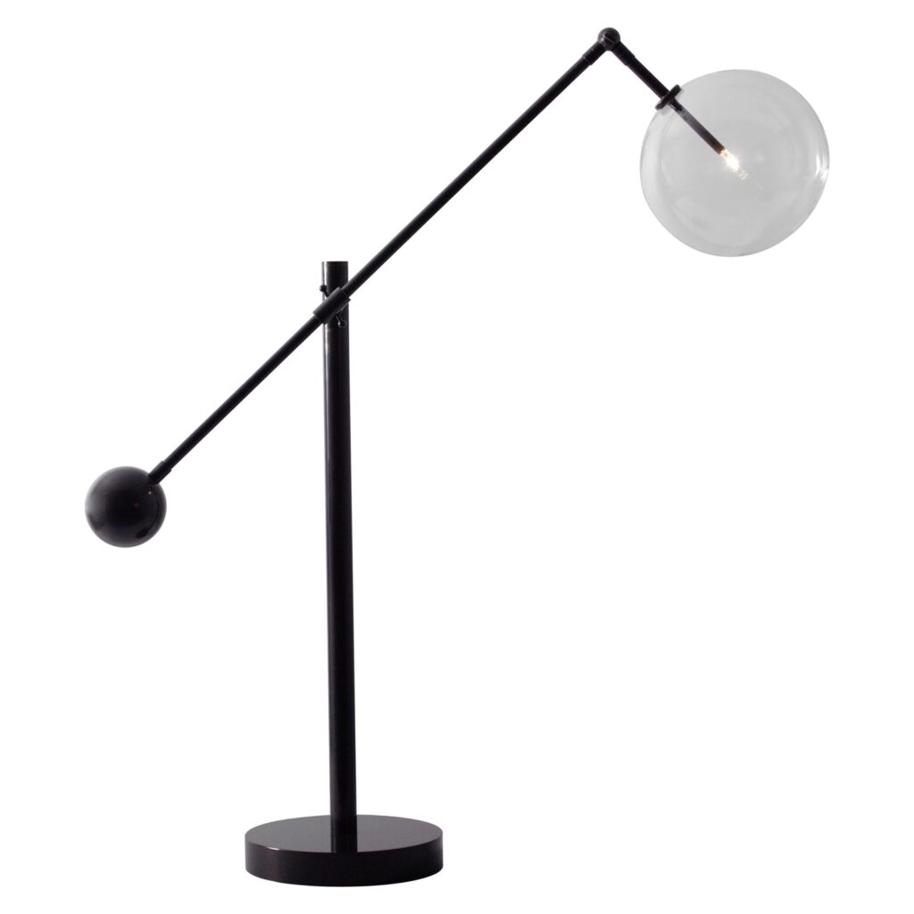 Milan Black Gunmetal Table Lamp by Schwung 1