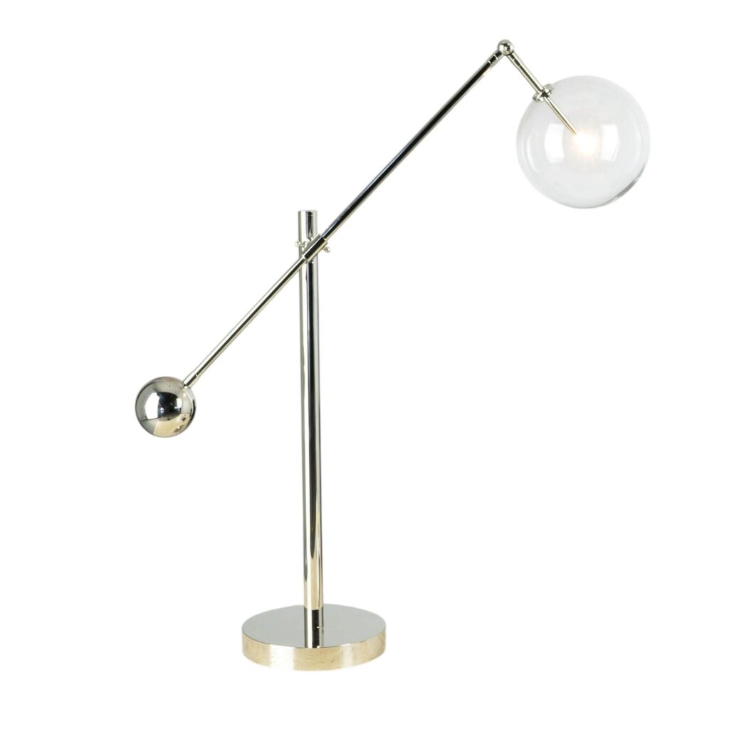 Milan Polished Nickel Table Lamp by Schwung 1