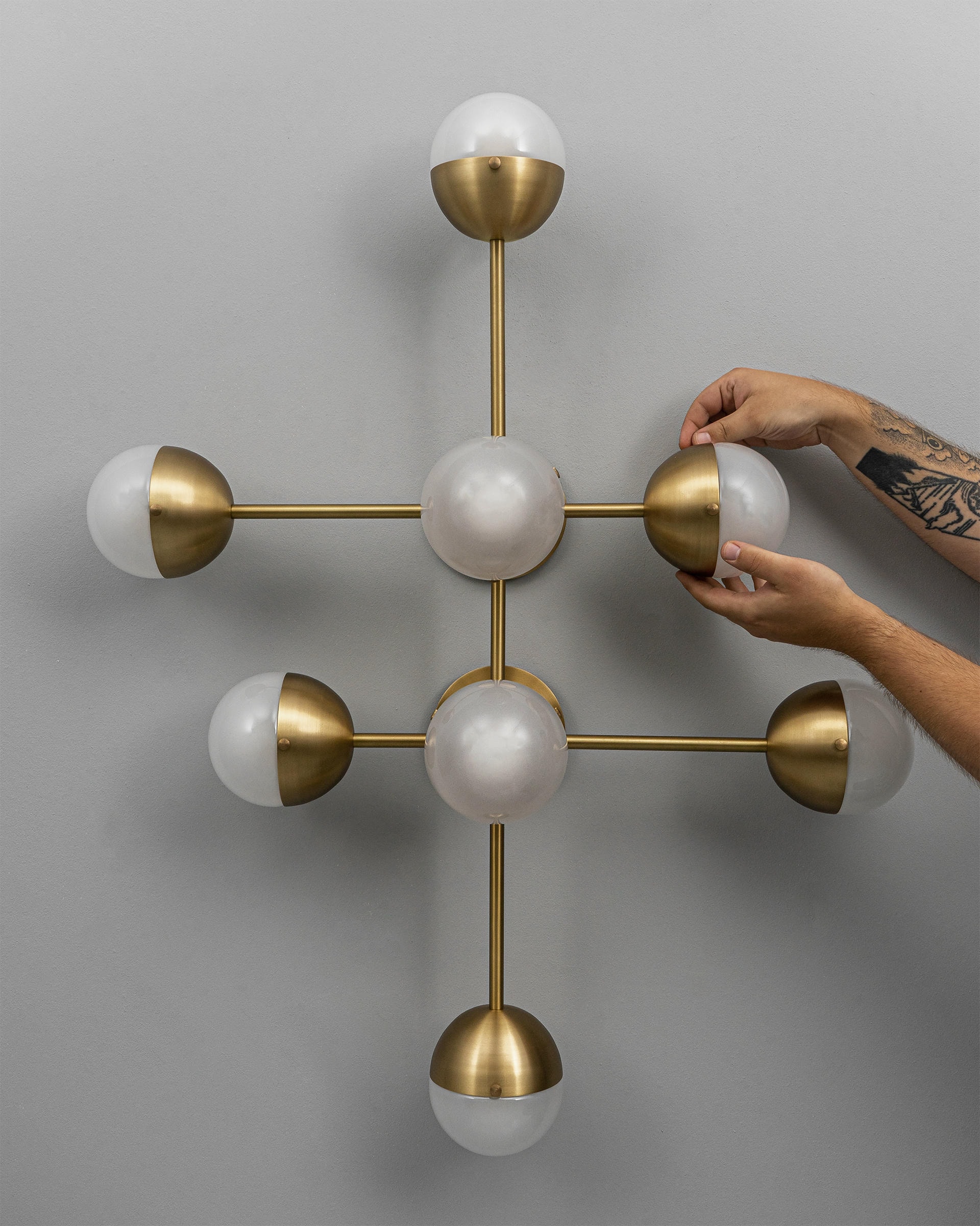 Molecule 8 Wall Sconce by Schwung 3