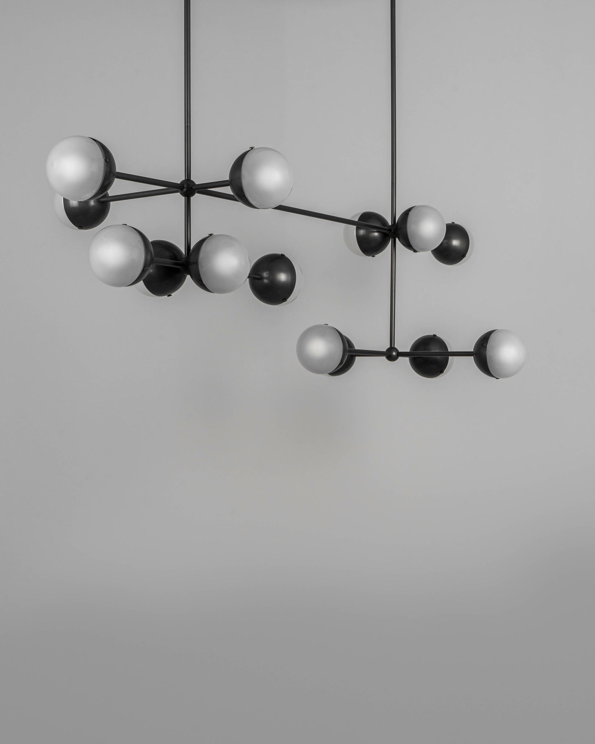 Molecule Linear Chandelier by Schwung 2
