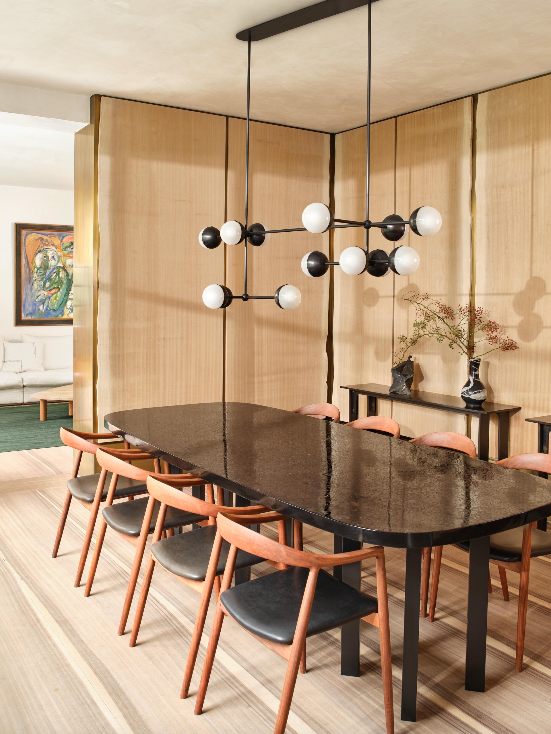 Molecule Linear Chandelier by Schwung 3