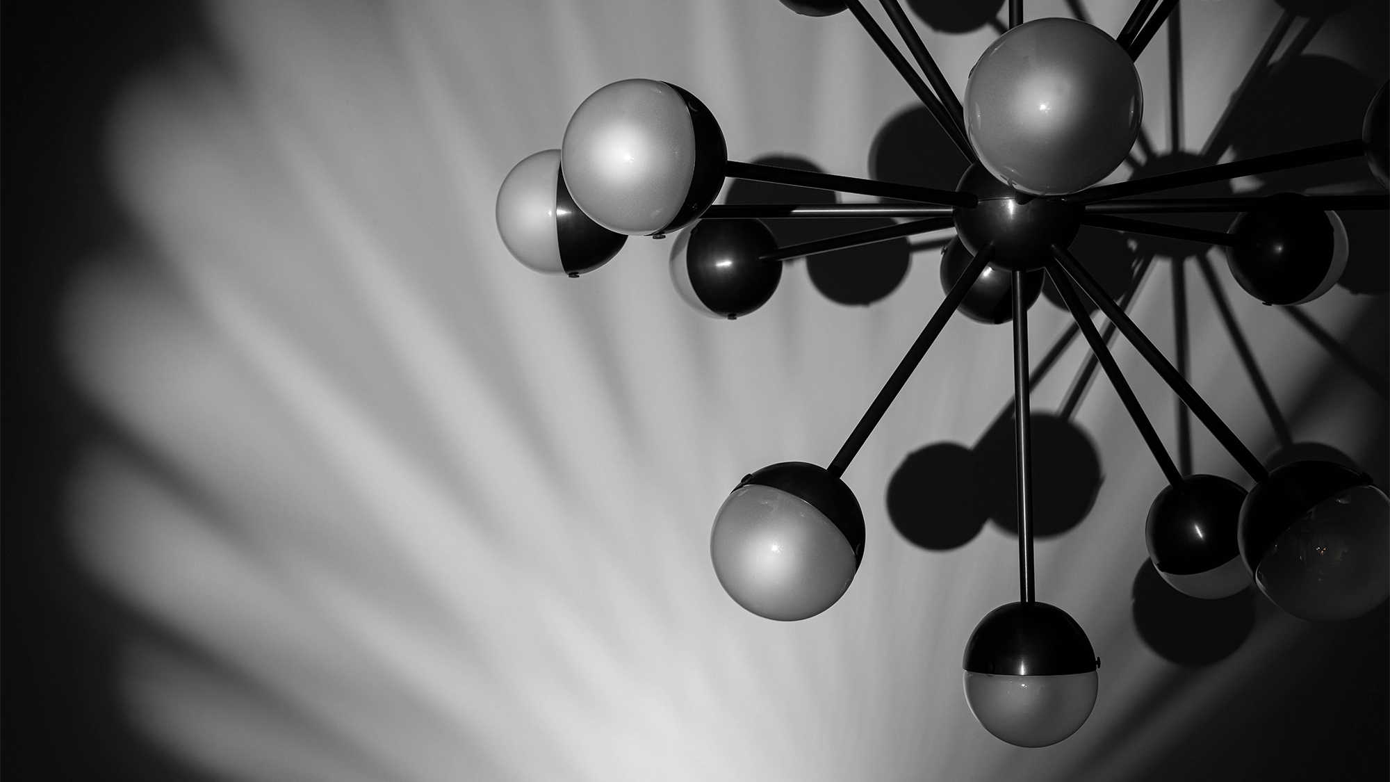 Molecule Spark Round 17 Chandelier by Schwung 5