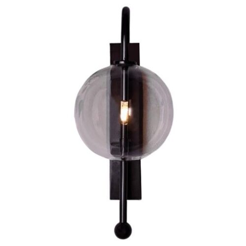 Naples Black Gunmetal Wall Sconce by Schwung 1