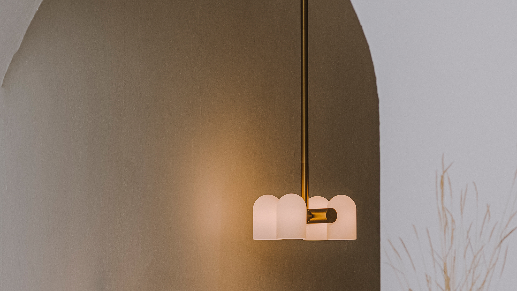 Odyssey 4 Brass Chandelier by Schwung 6
