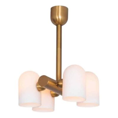 Odyssey 4 Brass Chandelier by Schwung