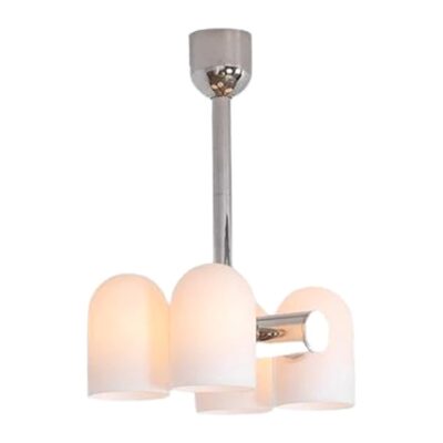 Odyssey 4 Polished Nickel Chandelier by Schwung