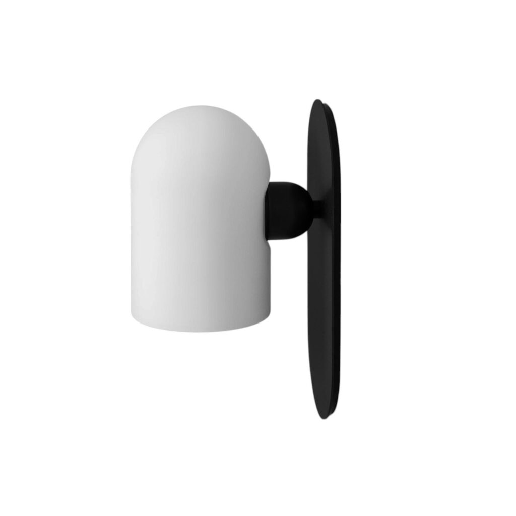 Odyssey LG Black Wall Sconce by Schwung