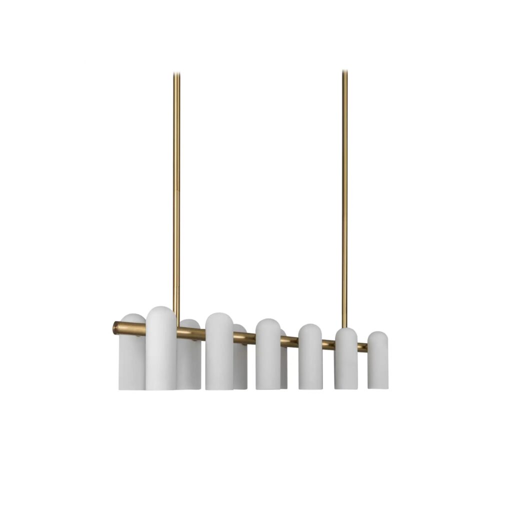 Odyssey Linear MD Brass Chandelier by Schwung 1