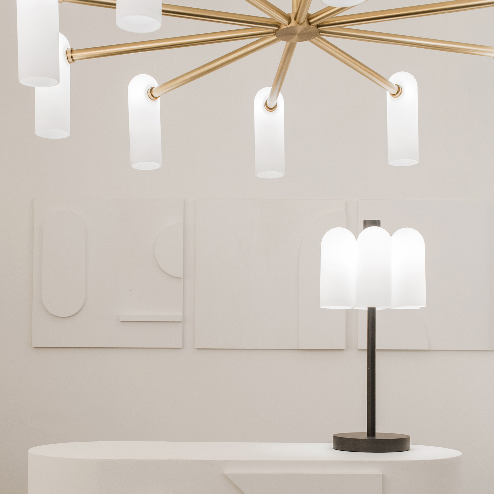 Odyssey Round Lg Black Gunmetal Chandelier by Schwung 6