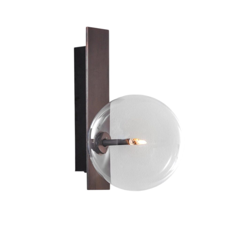 Oslo Black Gunmetal Wall Sconce by Schwung 1