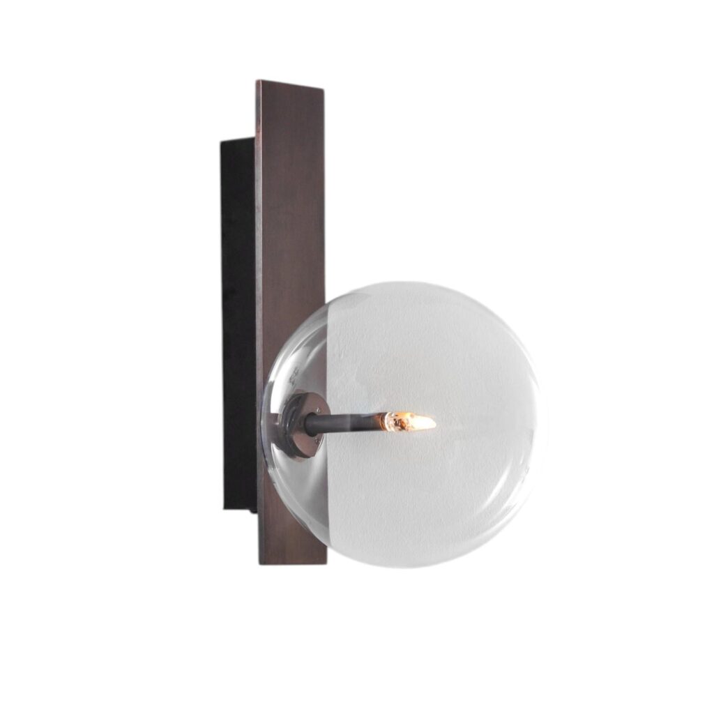 Oslo Black Gunmetal Wall Sconce by Schwung 1