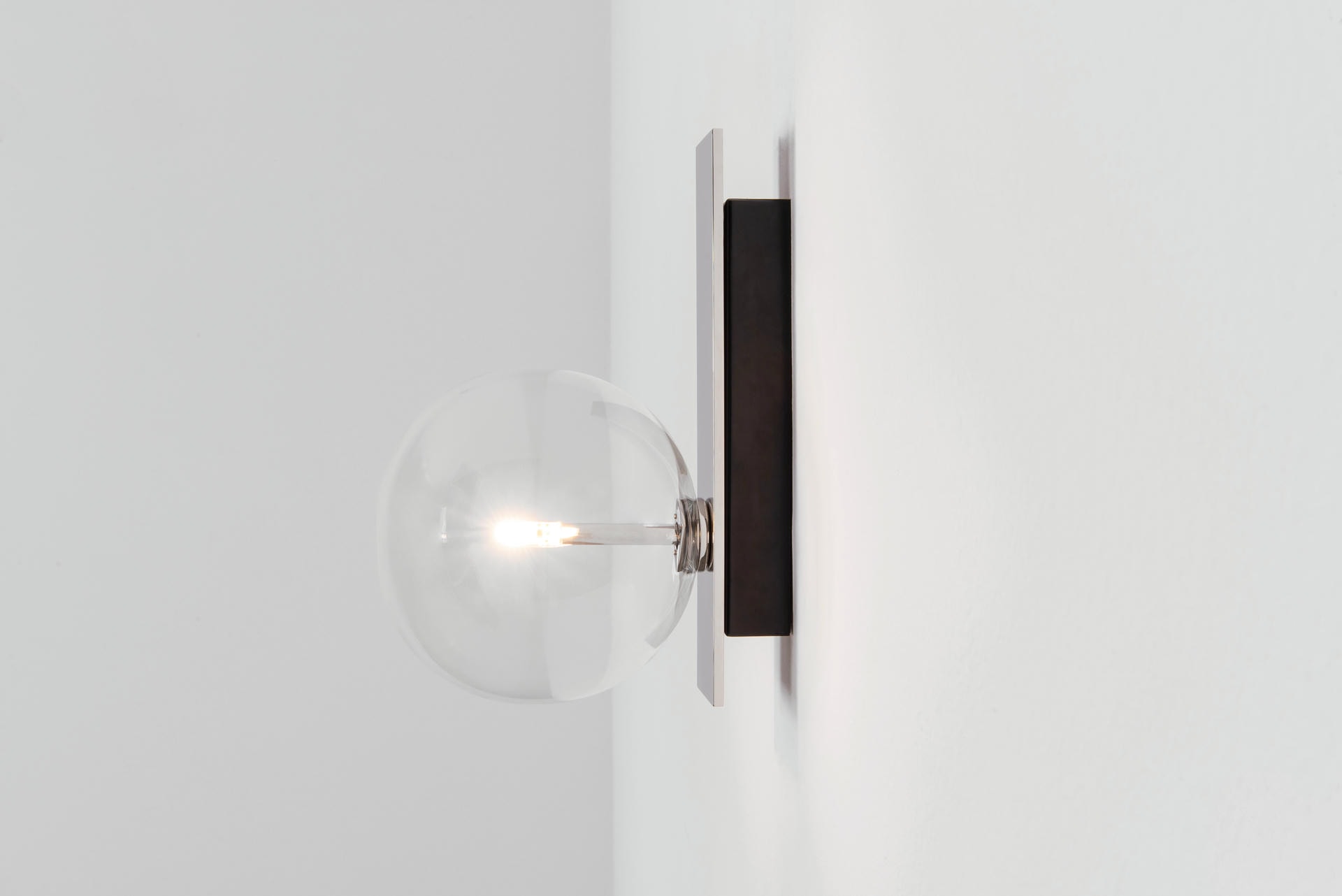Oslo Black Gunmetal Wall Sconce by Schwung 6