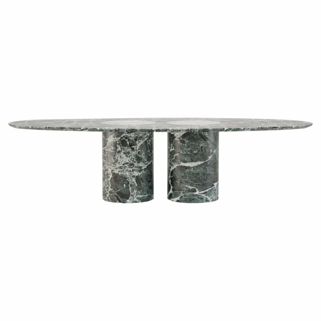 Salvante D1 Dining Table, Crema Tirreno Marble by Piotr Dąbrowa 1