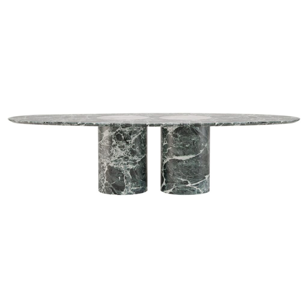 Salvante D1 Dining Table, Crema Tirreno Marble by Piotr Dąbrowa 1