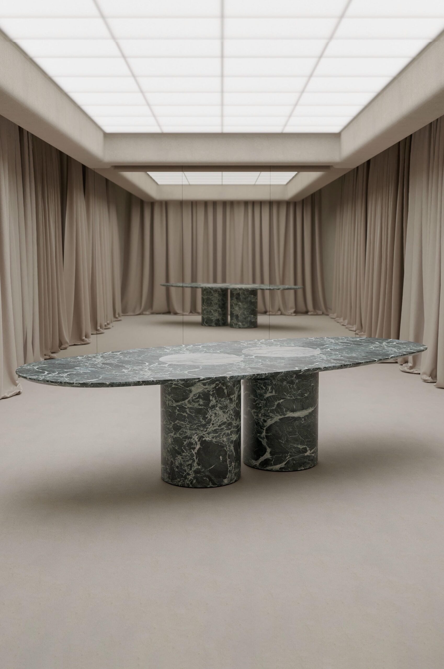 Salvante D1 Dining Table, Crema Tirreno Marble by Piotr Dąbrowa 4