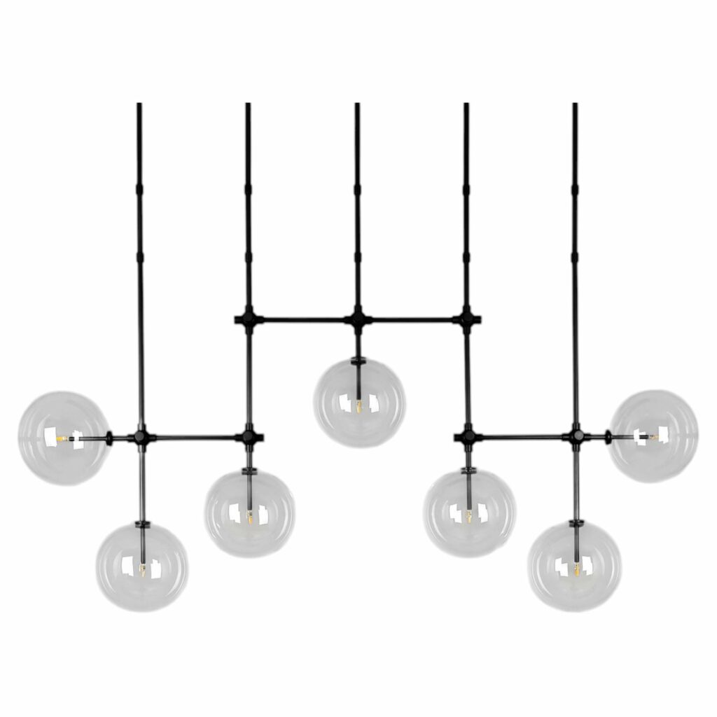 Soap B7 MD Black Gunmetal Chandelier by Schwung 1