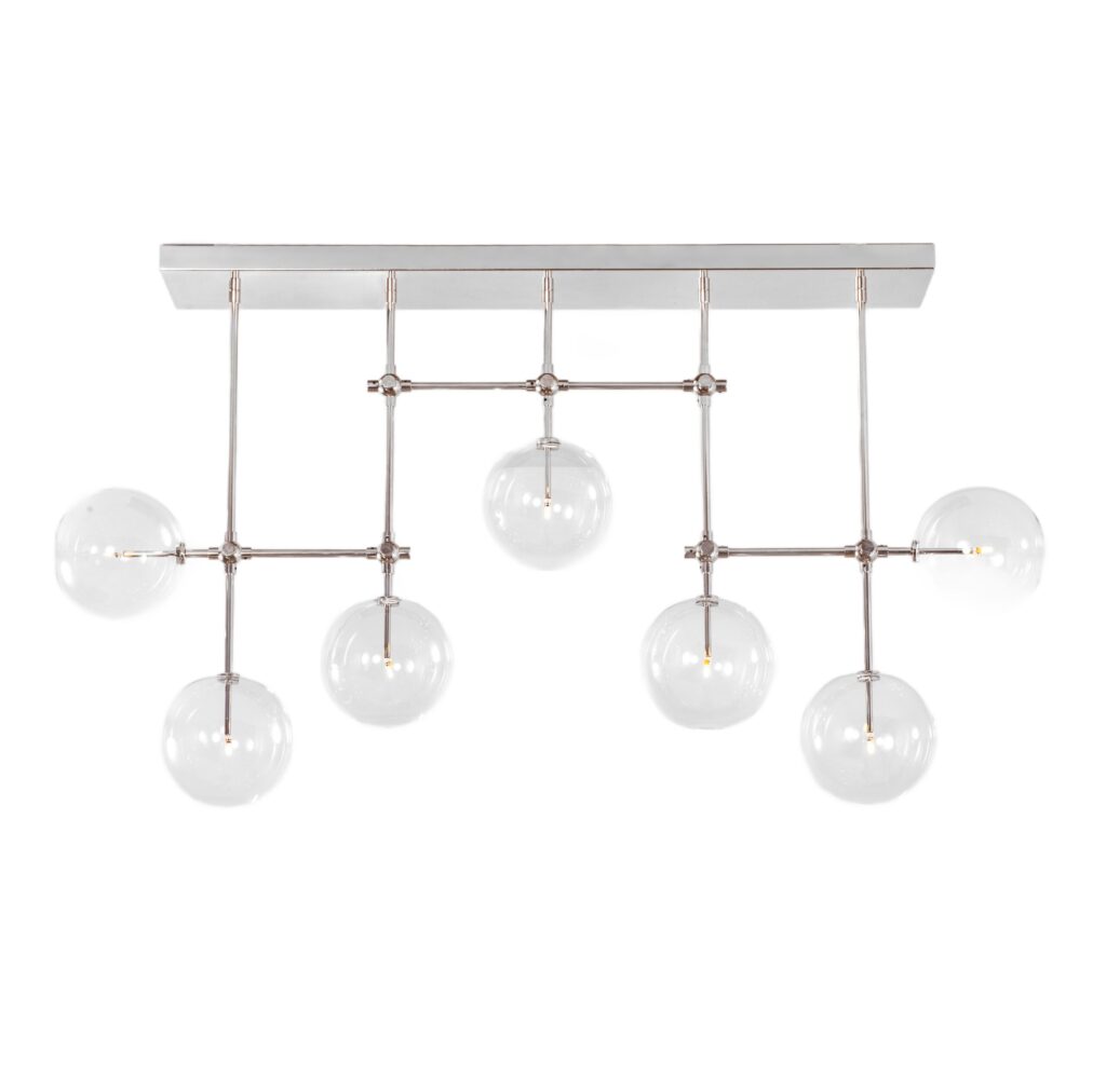 Soap B7 MD Polished Nickel Chandelier by Schwung 1
