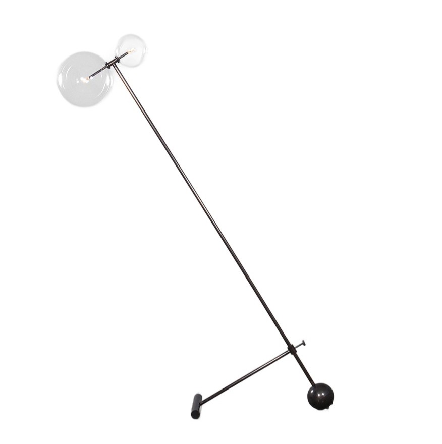 Zosia Black Gunmetal Floor Lamp by Schwung 1