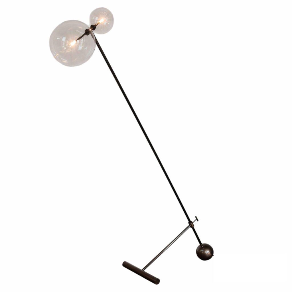 Zosia Black Gunmetal Floor Lamp by Schwung 1