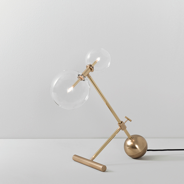 Zosia Black Gunmetal Table Lamp by Schwung 4