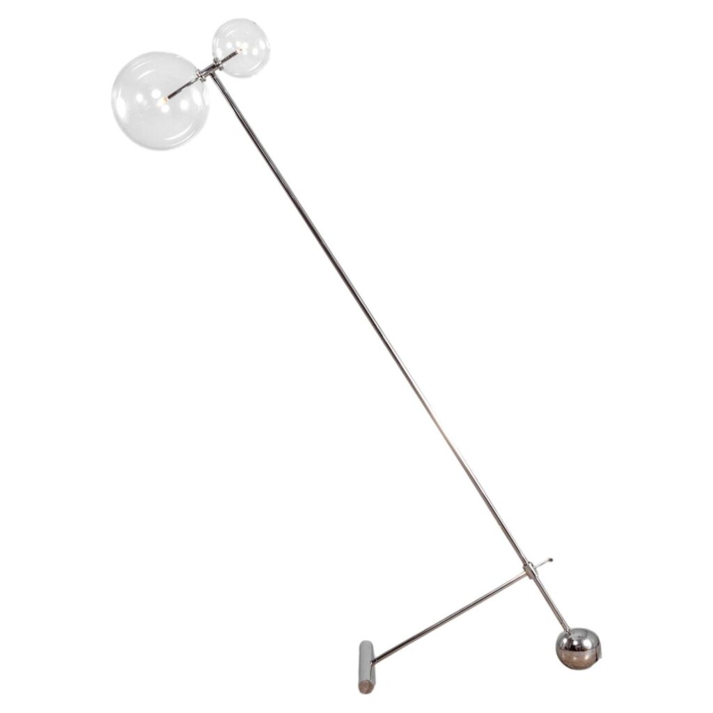 Zosia Polished Nickel Floor Lamp by Schwung 1
