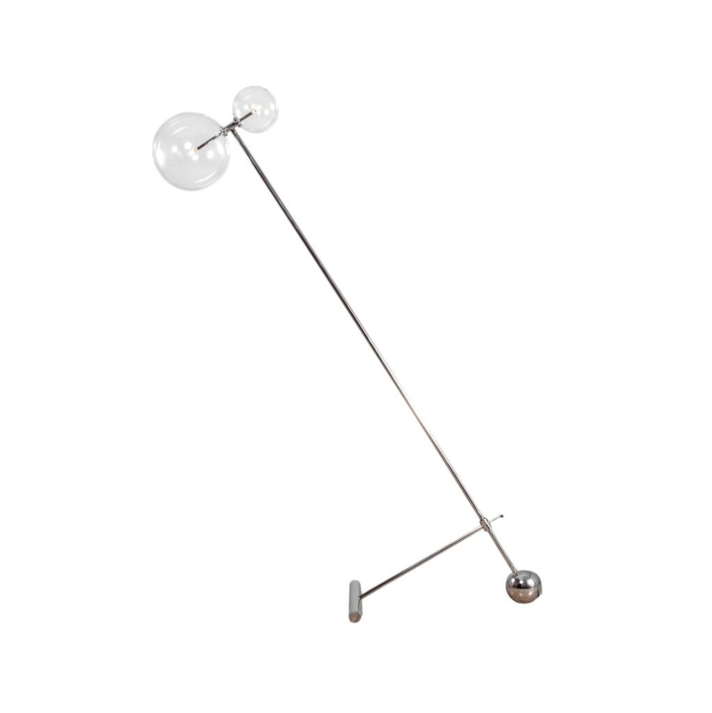 Zosia Polished Nickel Floor Lamp by Schwung 1