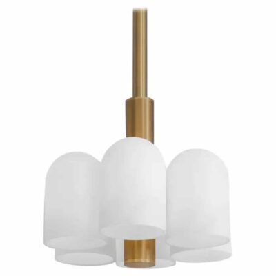 Odyssey 6 Brass Pendant Light by Schwung