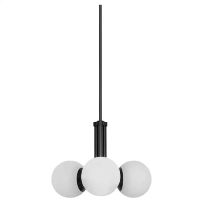 Tubular SM Black Pendant Light 3 by Schwung