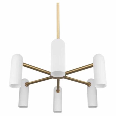 Odyssey Round SM Brass Chandelier by Schwung