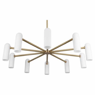 Odyssey Round LG Brass Chandelier by Schwung